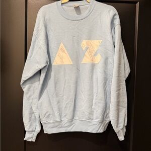 Light Blue Delta Zeta Crewneck Sweatshirt